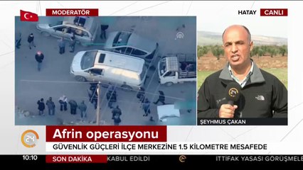 Afrin merkeze 1,5 km kaldı