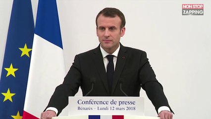 Emmanuel Macron, agacé par une question, répond sèchement à une journaliste (vidéo)