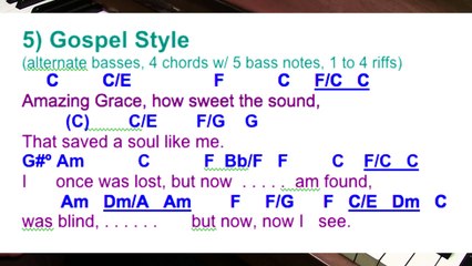 Amazing Grace Variations, Part 3: Gospel Style