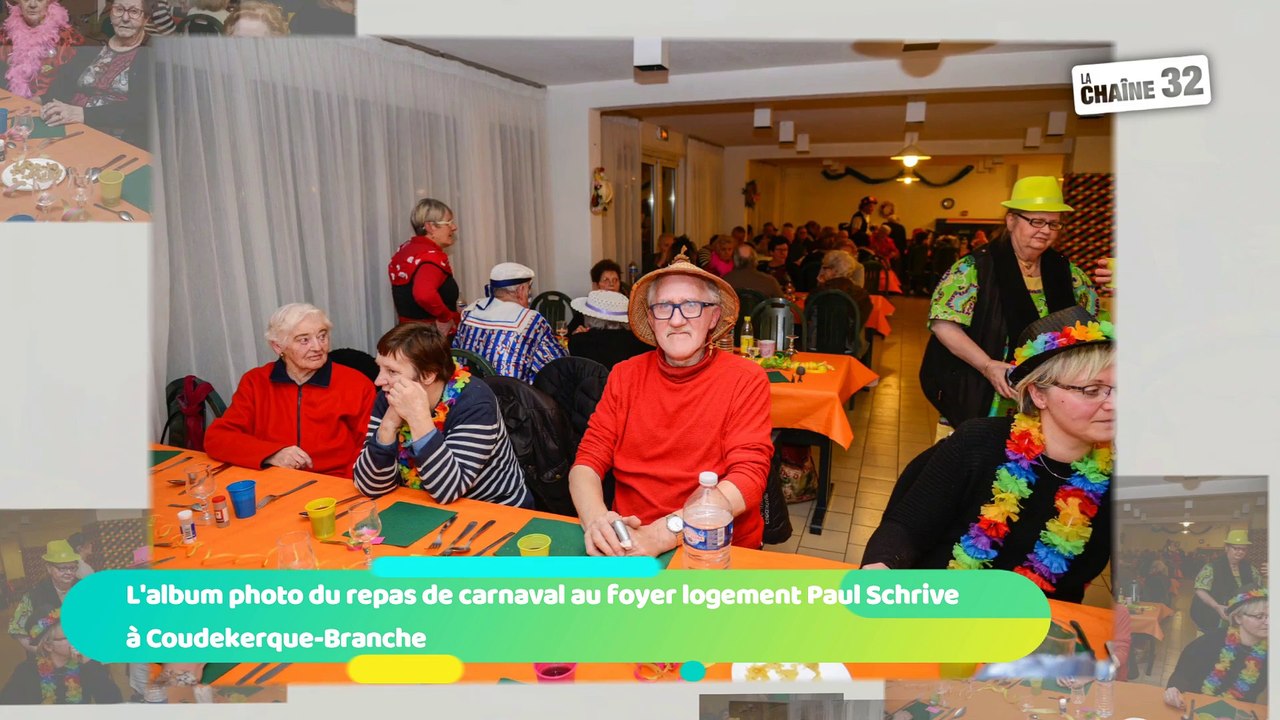 L'album photo du repas de carnaval au foyer logement Paul Schrive à Coudekerque-Branche