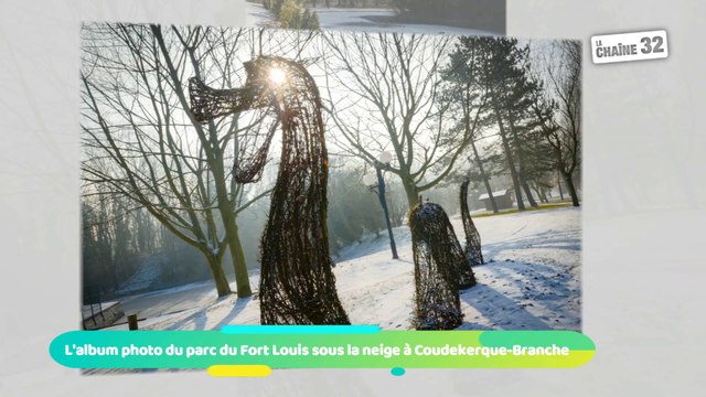 L'album photo du parc du Fort Louis sous la neige à Coudekerque-Branche