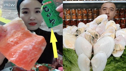 EATING SHOW COMPILATION-CHINESE FOOD-MUGBANG-Greasy Chinese Food-Beauty eat strange food-NO.69
