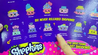 Full Set of 24 Shopkins Lost Mystery Edition Box Pack with 6 Exclusive Cakes