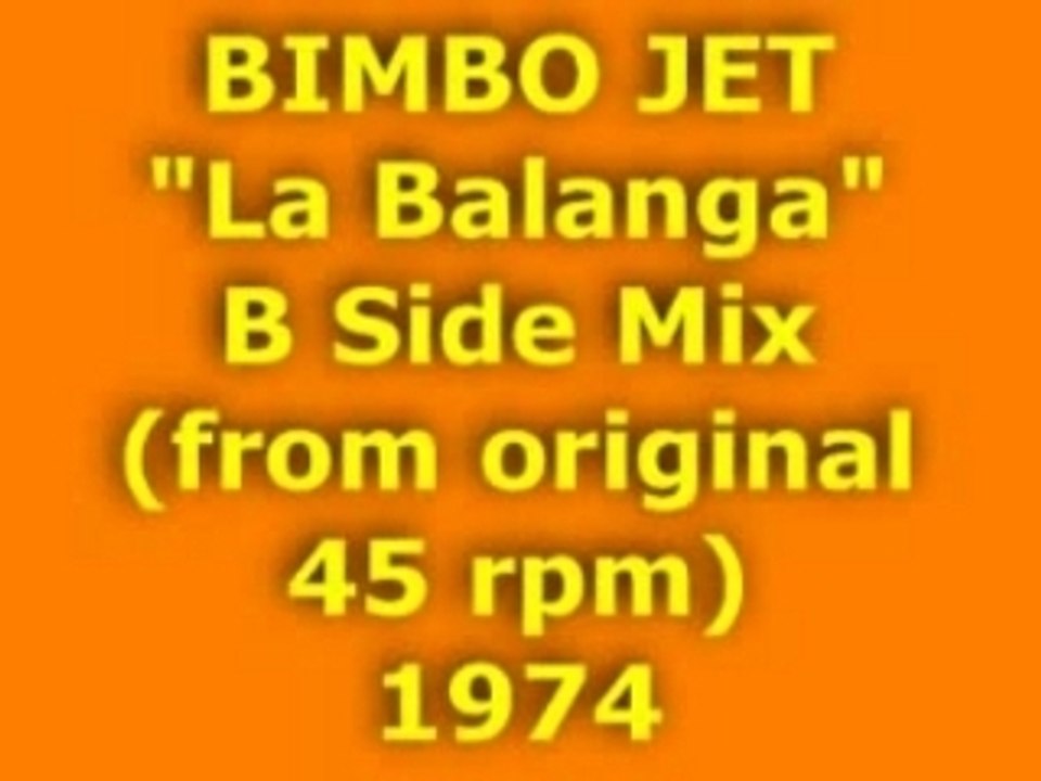 BIMBO JET "La Balanga" B Side 1974