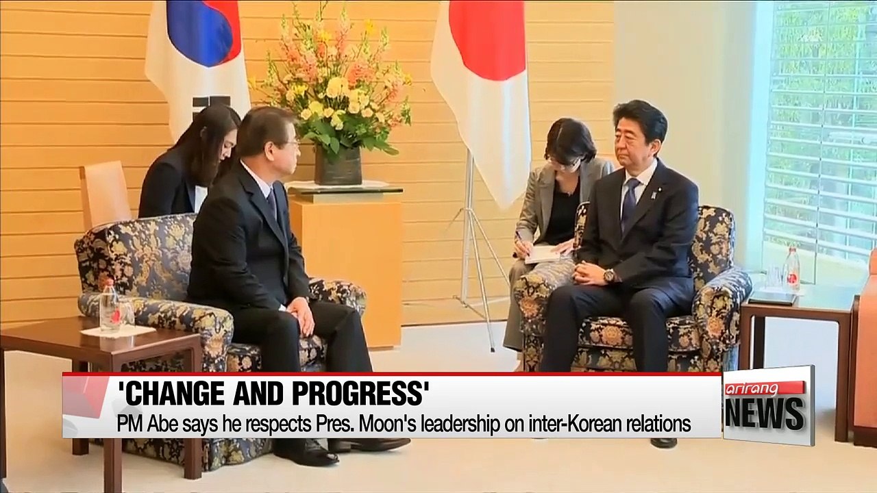 Seoul's special envoy meets with Japanese Prime Minister Abe, Japan seeks 'concrete steps' from Pyongyang