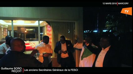 S.E.M Guillaume SORO a reçu en audience ce lundi plusieurs anciens SG et l’actuel SG du Mouvement estudiantin.