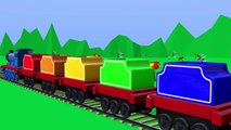 Aprender los colores con el coches divertidos y el Tren en español para niños | Animacion | 3D