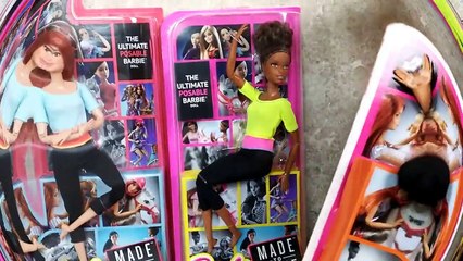 Barbie Made to Move 2016 New dolls unboxingヨガのバービーnova yoga boneca barbie mới búp bê barbie yoga