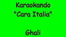 Karaoke Italia - Cara Italia - Ghali ( Testo )
