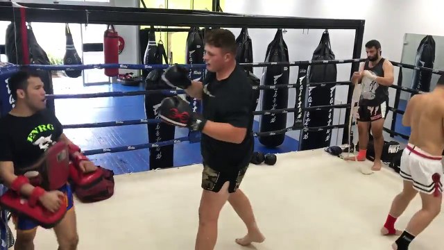 Muay Thai class with Nuengpichit Sityodtong on the pads
