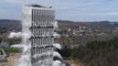 Drone Captures Implosion of Capital Plaza Tower in Frankfort, Kentucky