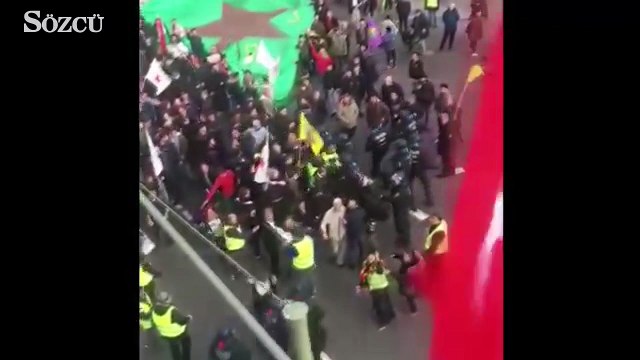 Almanya'da PKK yandaşları Türk Bayraklı eve saldırdı