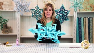 Easy 3D Fabric Snowflakes | with Jennifer Bosworth of Shabby Fabrics