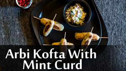 Arbi Kofta With Mint Curd Recipe: How To Make Arbi Kofta With Mint Curd Dip | Boldsky