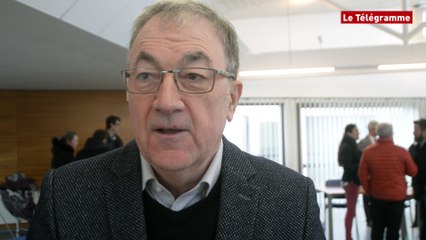 Ploudaniel (29). Pose de la première pierre de la maison médicale et sociale