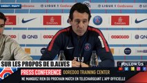 PSG : Unai Emery répond à la polémique Dani Alves et aux incessantes rumeurs Neymar