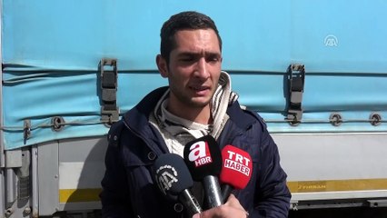 Sınır kapılarında tır kuyruğu - EDİRNE