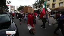 Raw_ Protest in California Before Trump Visit