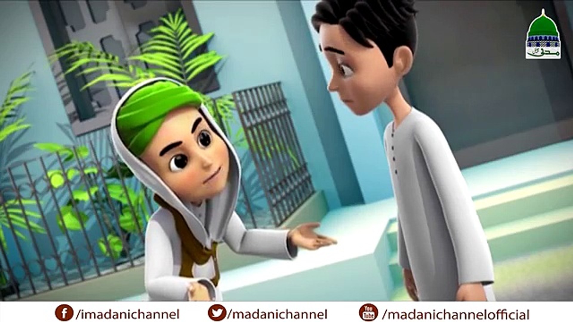 ⁣Islamic Kids Cartoon 3D Animation  Kid Deals With Robbers Kids Animation