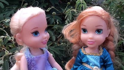 Elsia and Anna Toddlers and Olaf Play together in Snow Annya makes a wish Part 1 Shimmer and Shine