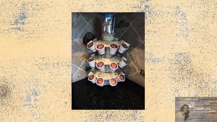 DIY Kcup holder using Dollar Tree items
