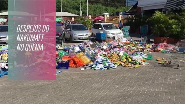 Jogando comida na rua: mercados despejados no Quênia