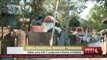 Indian army kills three suspected militants in Kashmir