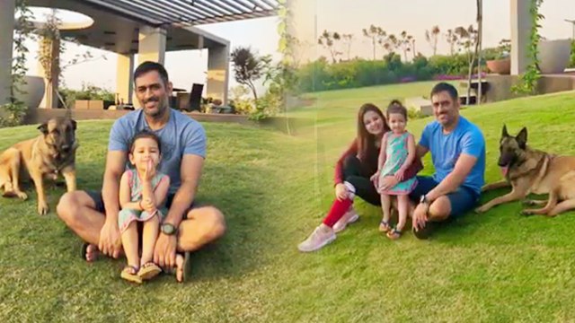 MS Dhoni shares video of chilling with wife Sakshi and daughter Ziva | Oneindia News