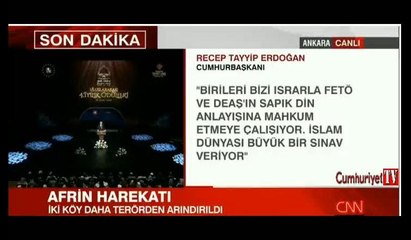 Erdoğan: Modern Hasan Sabbahların evlatlarımızı efsunlamasına, neo haşhaşilere çevirmesine izin vermemeliyiz