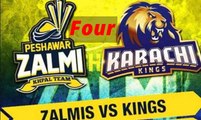 Karachi Kings Fours | Peshawar Zalmi Vs Karachi Kings | Match 27 | 15 March | HBL PSL 2018