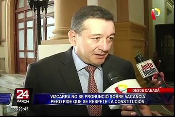 Martín Vizcarra asegura que "no tiene previsto" venir al Perú en los próximos días