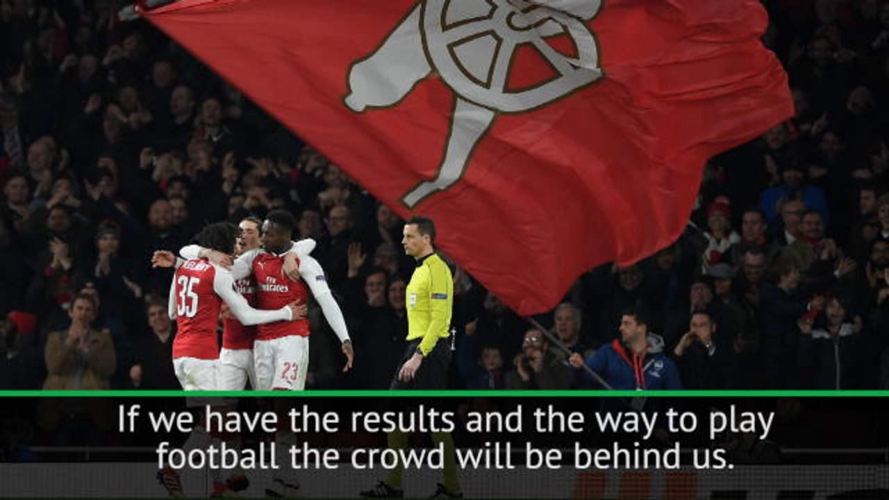 Arsenal is loved, the crowd will be behind us - Wenger