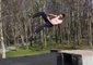 Daredevil Casually Performs Crazy Flips in Public Park