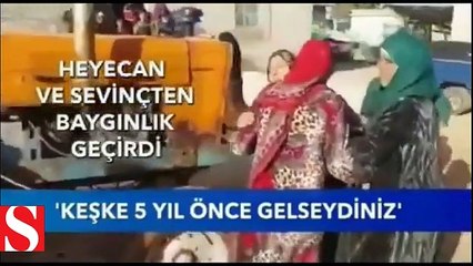 Mehmetçik�i sevinç gözyaşlarıyla karşıladılar