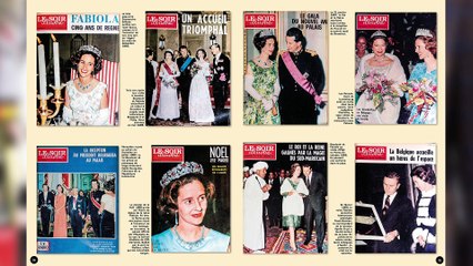 Exposition 90 ans Soir mag - La famille royale fait la Une : liseuse