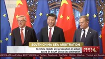 President Xi says China rejects any proposition, action based on South China Sea arbitration award