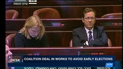 i24NEWS DESK | Coalition deal in workers to avoid early elections | Tuesday, March 13th 2018