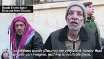 Civilians evacuated out of Syria's battered Ghouta