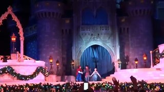 A Frozen Holiday Wish Walt Disney World Castle Lighting Show Magic Kingdom new