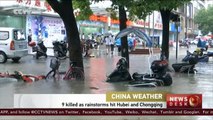 Nine killed as rainstorms hit China's Hubei and Chongqing