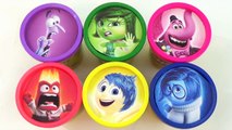 Disney Pixars Inside Out with Joy, Disgust, Sadness, Fear and Anger Play-Doh Lids