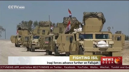 Iraqi forces push further into Fallujah