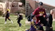 Larry Nance Jr Completely IGNORES Kid, but Kevin Love Saves The Day!