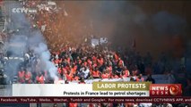 Protests in France lead to petrol shortages