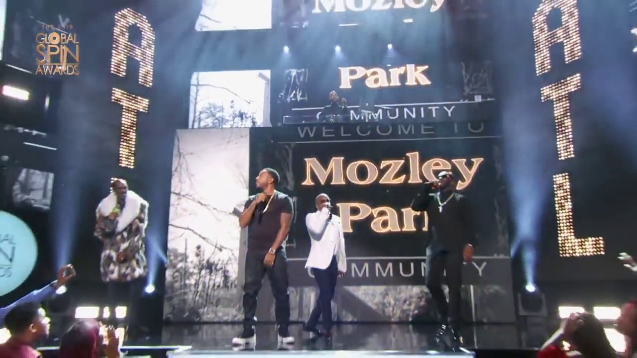 Ludacris, Snoop Dogg, Diddy & Jermaine Dupri "Welcome To Atlanta" Live @ Revolt TV "Global Spin Awards", the Novo, Los Angeles, CA, 02-15-2018