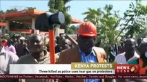 Kenya protests: 3 killed as police uses tear gas on protesters