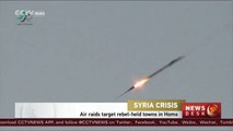 Syrian air raids target rebel-held towns in Homs