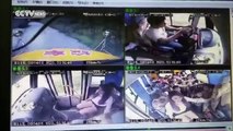Driver flees overloaded school bus after police give chase