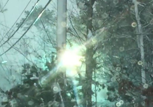 Arcing Wires, Blizzard Conditions Seen on Cape Cod During Nor'easter