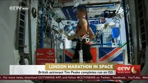 British astronaut completes London marathon in space